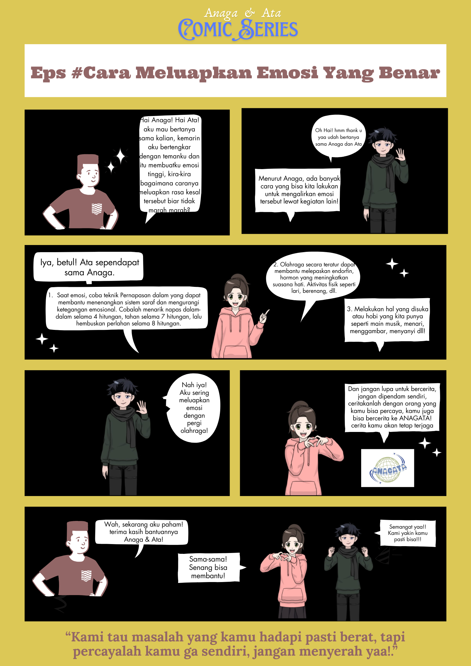 Anaga&Ata Comic Series Eps #Cara Meluapkan Emosi Yang Benar